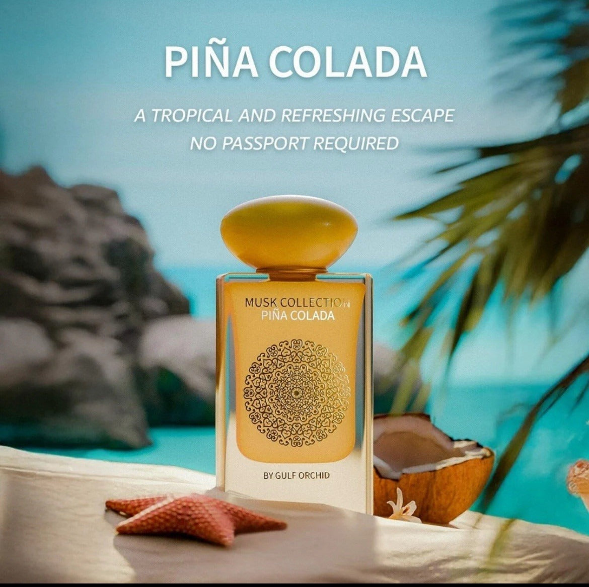 GULF ORCHID MUSK COLLECTION PINA COLADA EDP 60ML| AN EXOTIC FRAGRANCE