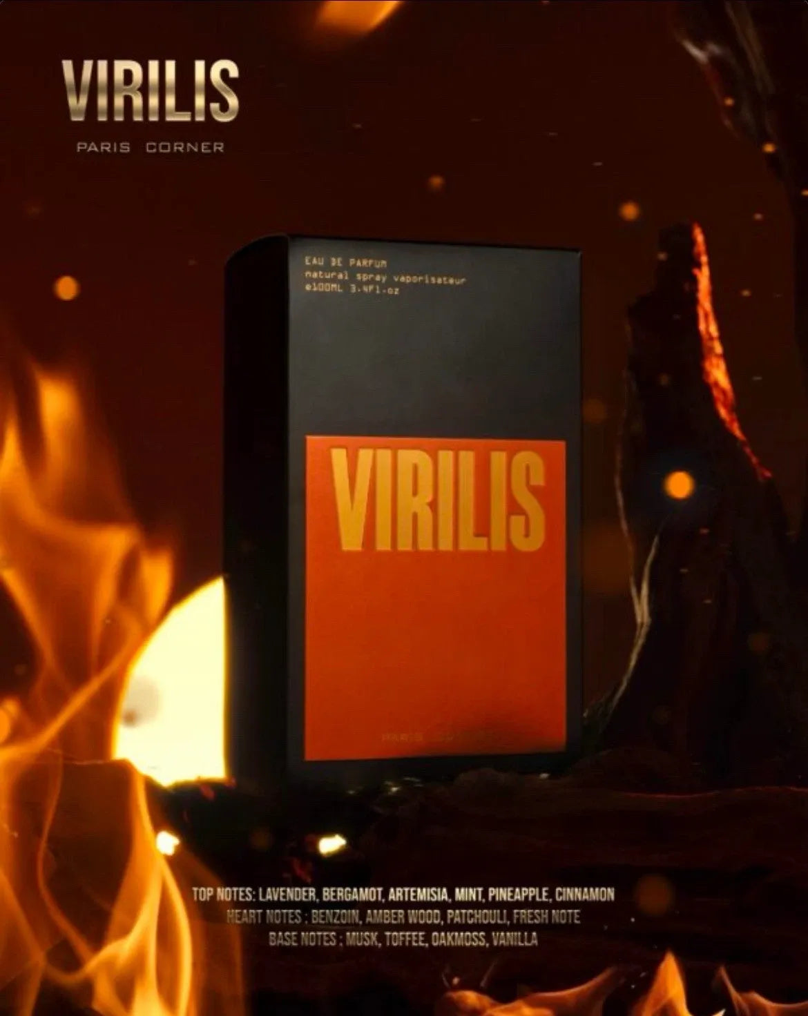 Paris Corner | Virilis | EDP 100ml | Bold, Unstoppable, Refined Scent