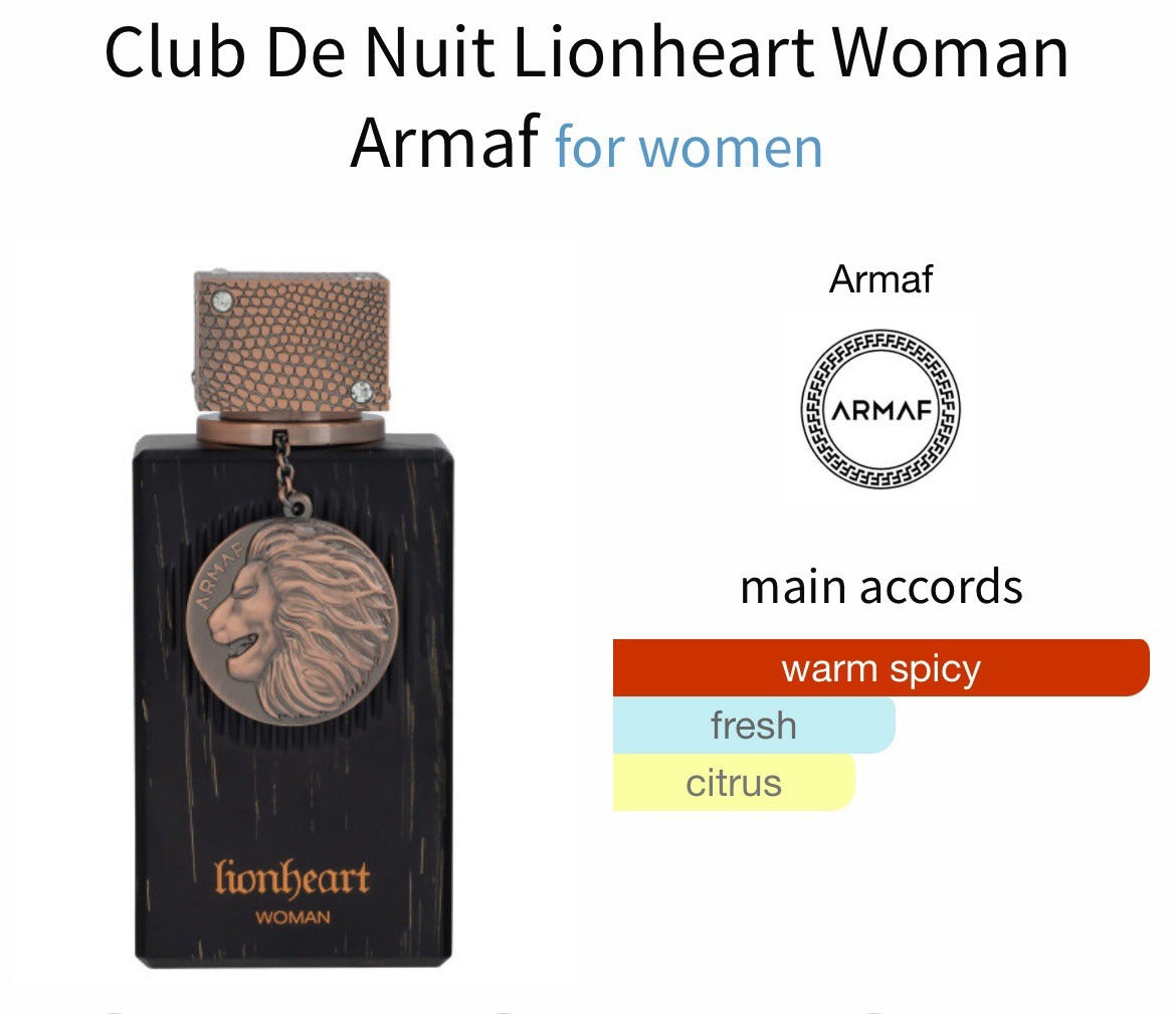 Club De Nuit LIONHEART Woman | Armaf | EDP Perfume 100ml | 2025 New Release