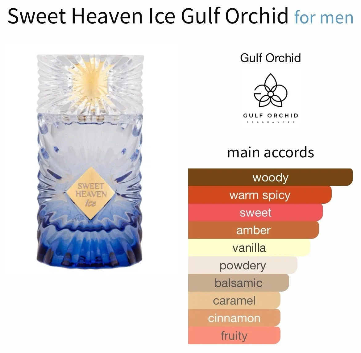 Gulf Orchid | Sweet Heaven Ice | Eau De Parfum 100ml | A scent that burns cold