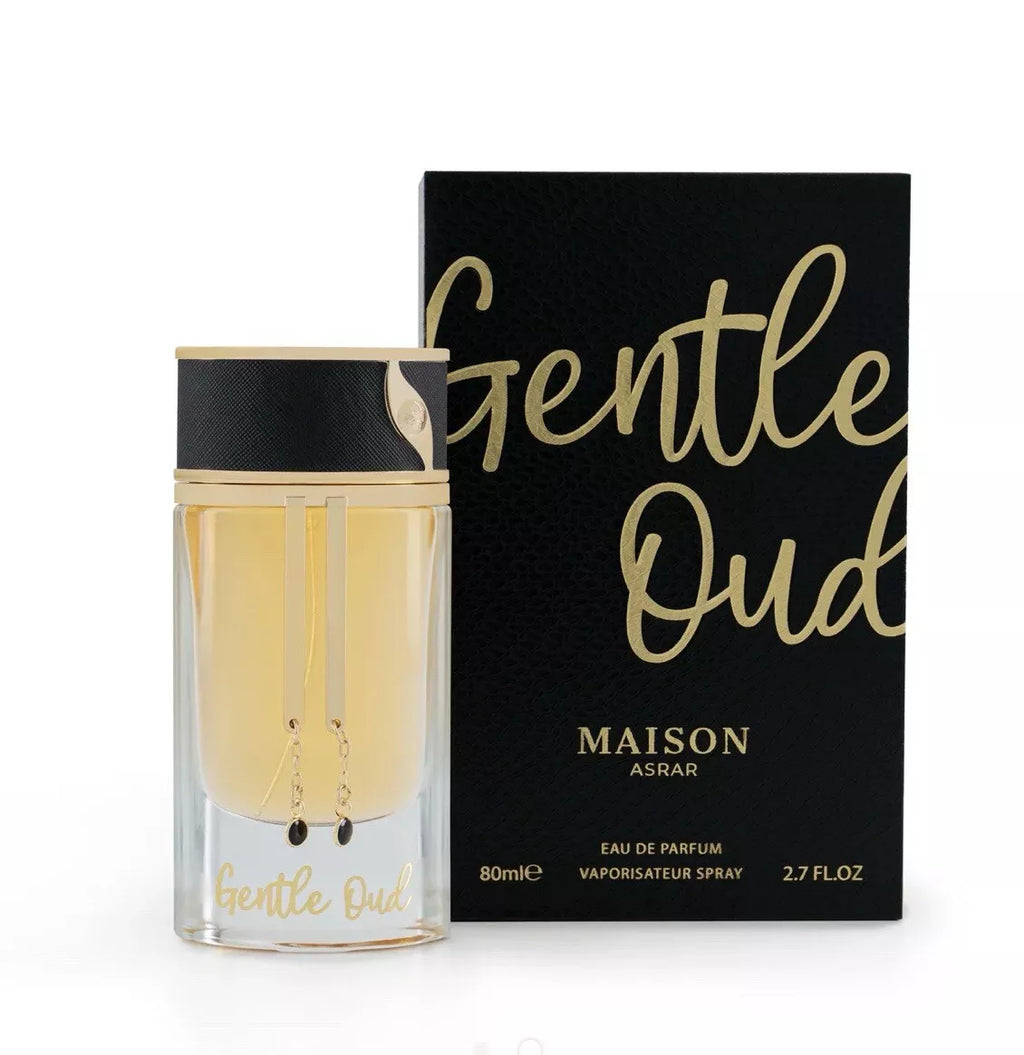 MAISON ASRAR Gentle Oud Eau De Parfum 80ml Unisex Soft & Clean Oud Fragrance