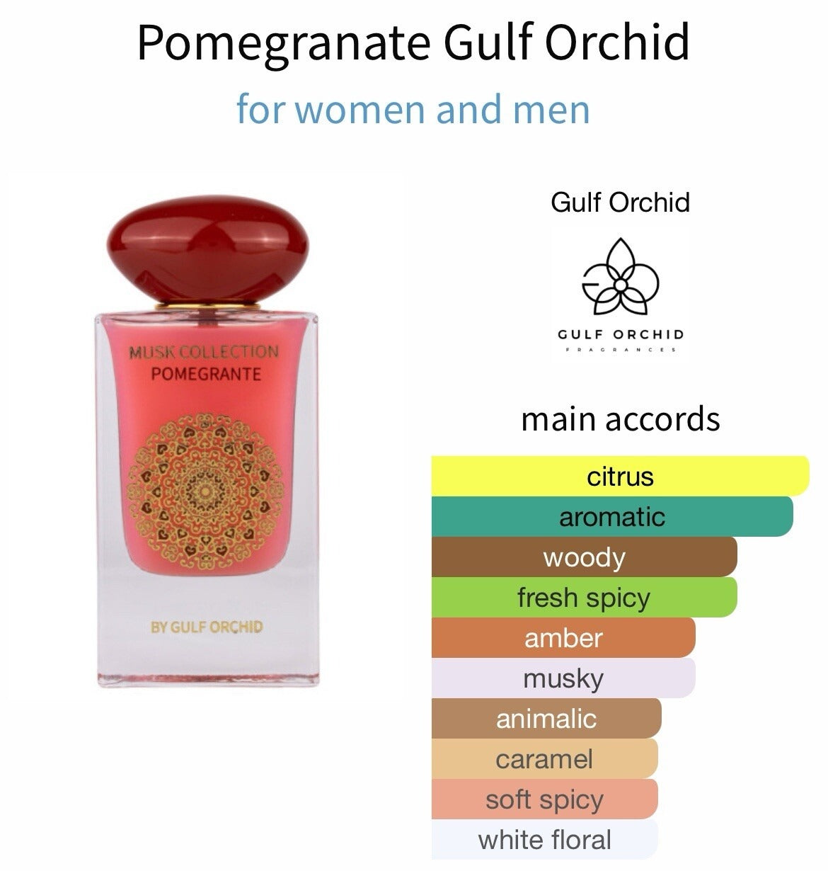 Gulf Orchid MUSK TAHARA POMEGRANATE EDP Perfect gift this season for musk lovers