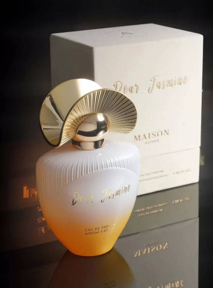Gulf Orchid Maison Asrar DEAR JASMINE Eau De Parfum 100ml. Elegant bottle