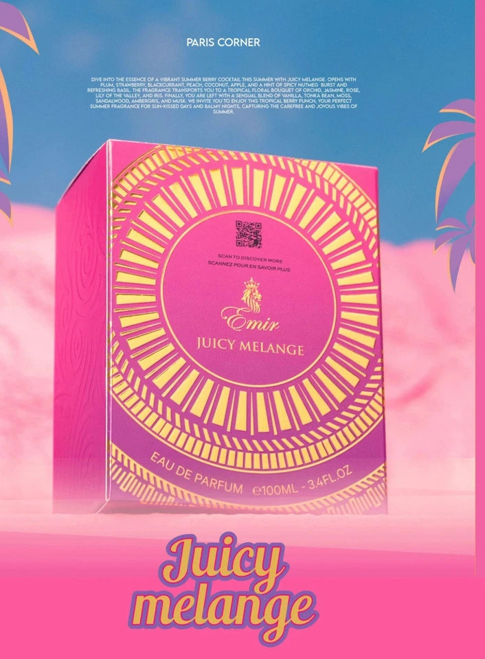Paris Corner Emir Juicy Melange EDP 100ML |Essence Of A Vibrant Summer Cocktail