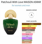 Gulf Orchid Maison Asrar PATCHOULI WITH LOVE Eau De Parfum 100ML. ELEGANT BOTTLE