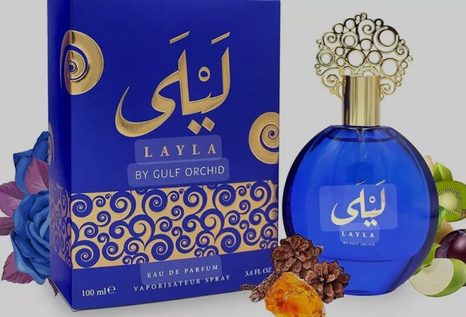 Gulf Orchid LAYLA Eau De Parfum 100ml. Fragrant fruity sweet woody scented tones