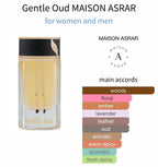 MAISON ASRAR Gentle Oud Eau De Parfum 80ml Unisex Soft & Clean Oud Fragrance
