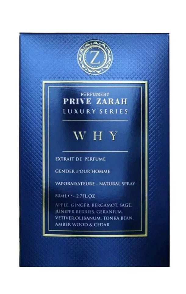 Paris Corner Privezarah WHY EDP 70ml Aromatic Fougere Men Fragrance