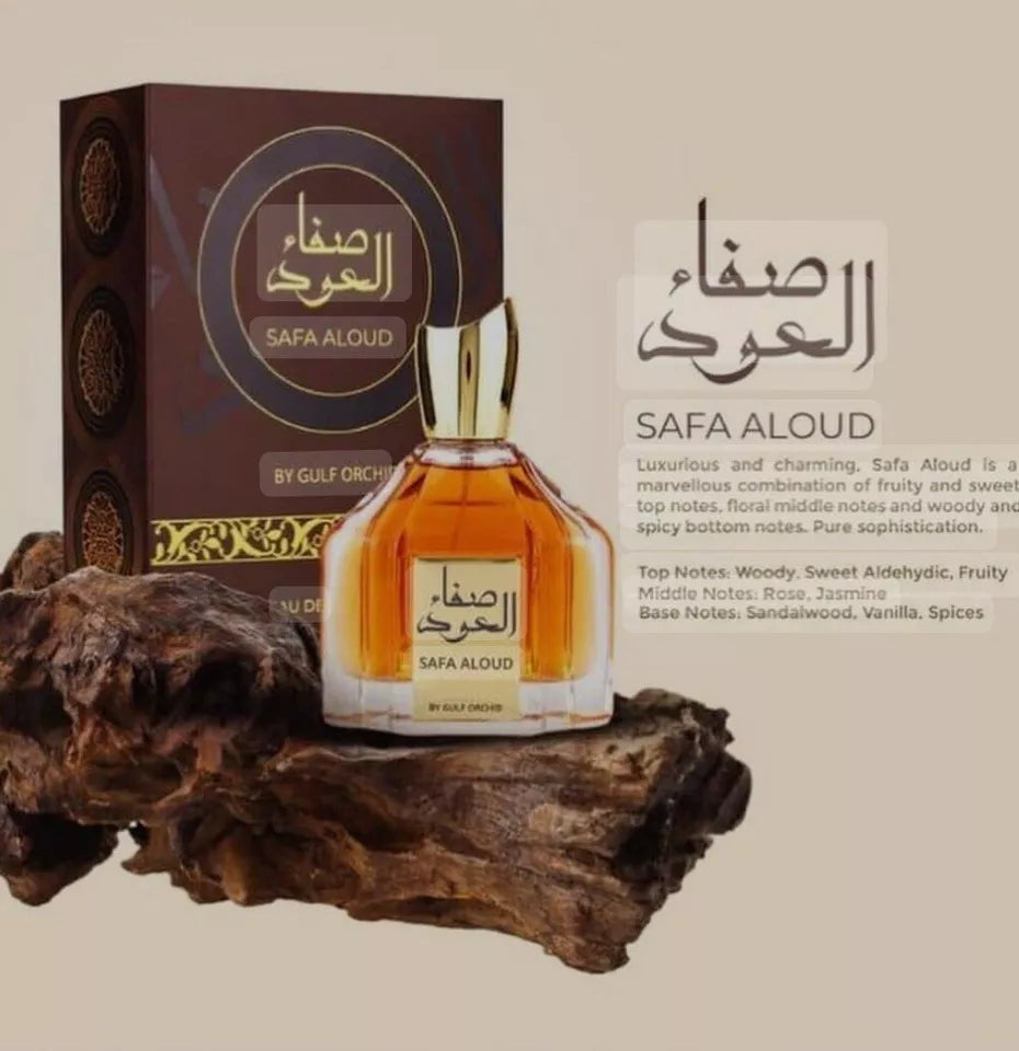 Gulf Orchid SAFA ALOUD OUD (Eau De Parfum 100ml) Warm Seductive Spicy Scent!
