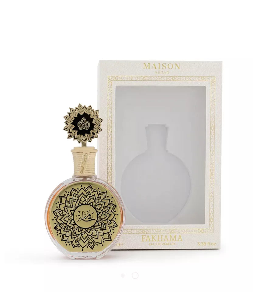 Maison Asrar | FAKHAMA | Eau De Parfum | 100ml | Elegant Gourmand Fragrance