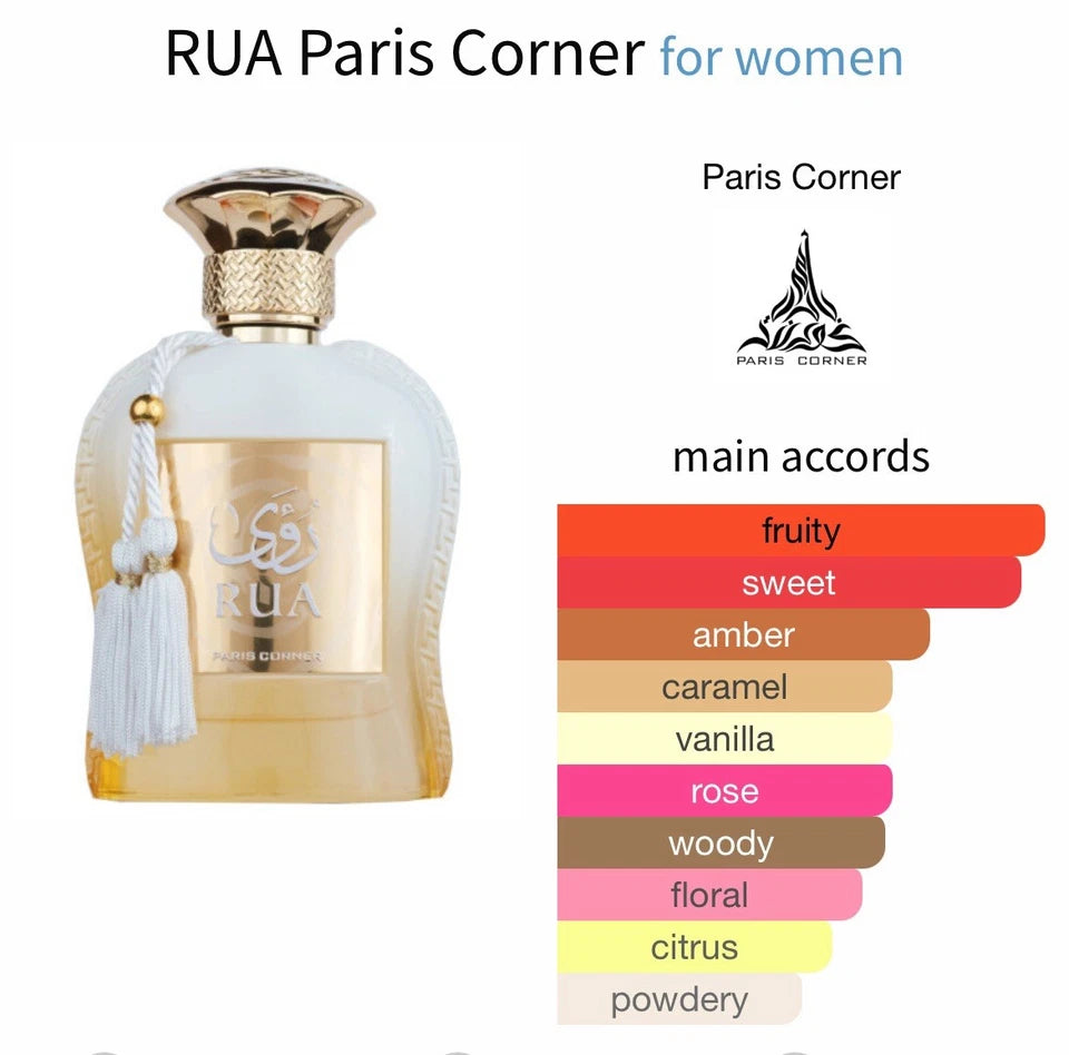 Paris Corner | RUA | Eau De Parfum | 100ml Women's Fragrance