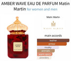 Matin Martin Amber Wave Eau De Parfum 100ml Sophisticated Unisex Fragrance
