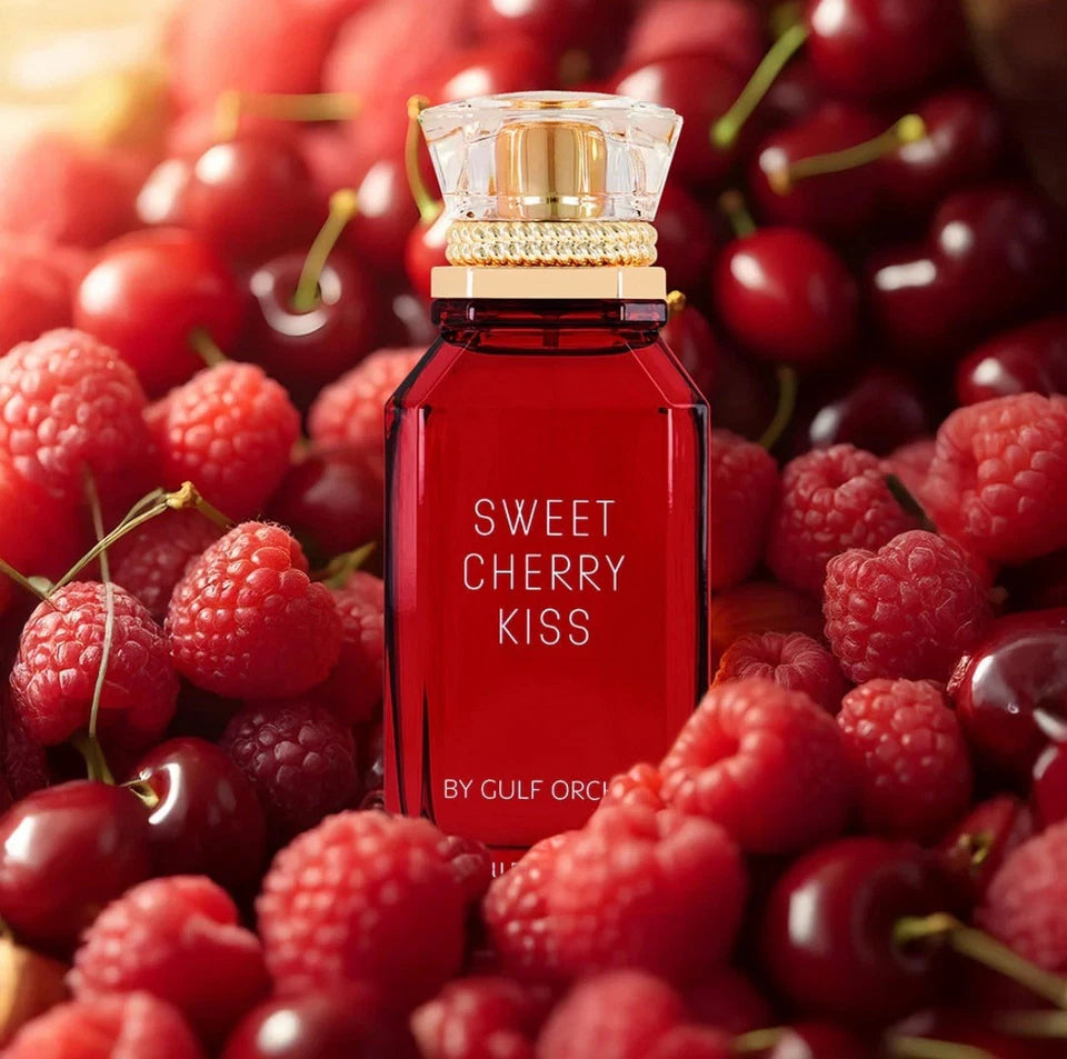 GULF ORCHID| SWEET CHERRY KISS | EDP | 100ML | CHERRY POP. RASPBERRY GLOSS!