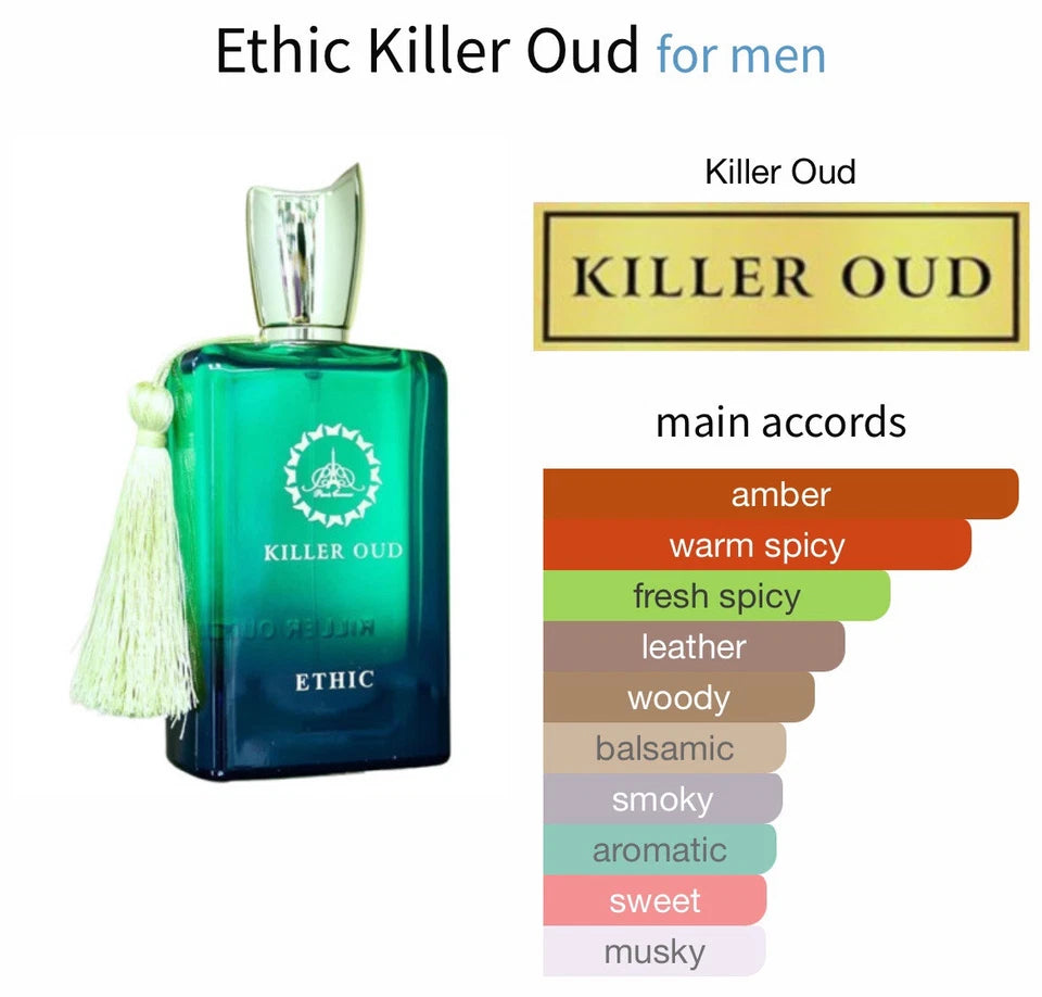 PARIS CORNER | KILLER OUD ETHIC | 100ML | EDP | LONG LASTING FRAGRANCE FOR MEN