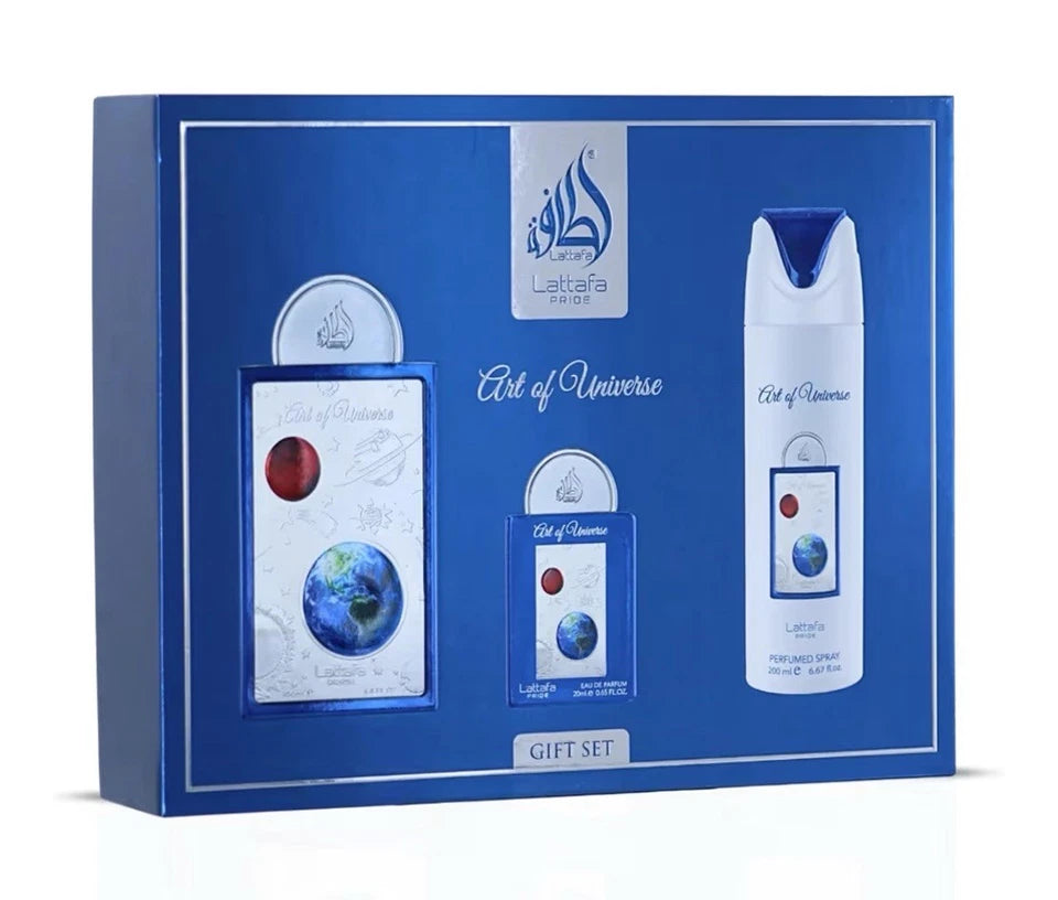 Lattafa Pride Art Of Universe Gift Set EDP (3 Piece). *Please see description*