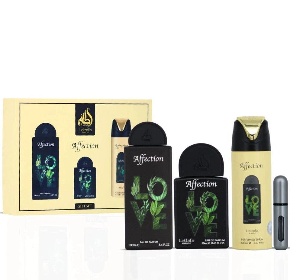 Lattafa Pride Affection 3-Piece Eau de Parfum Gift Set. *Please see description*V