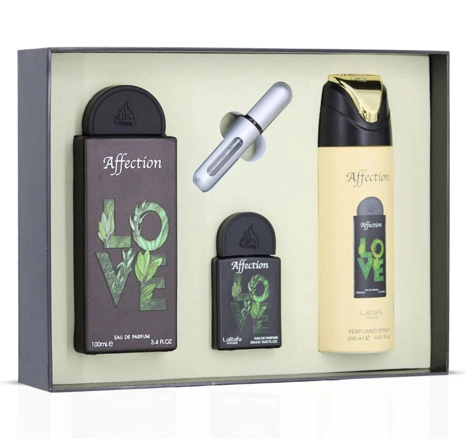 Lattafa Pride Affection 3-Piece Eau de Parfum Gift Set. *Please see description*V