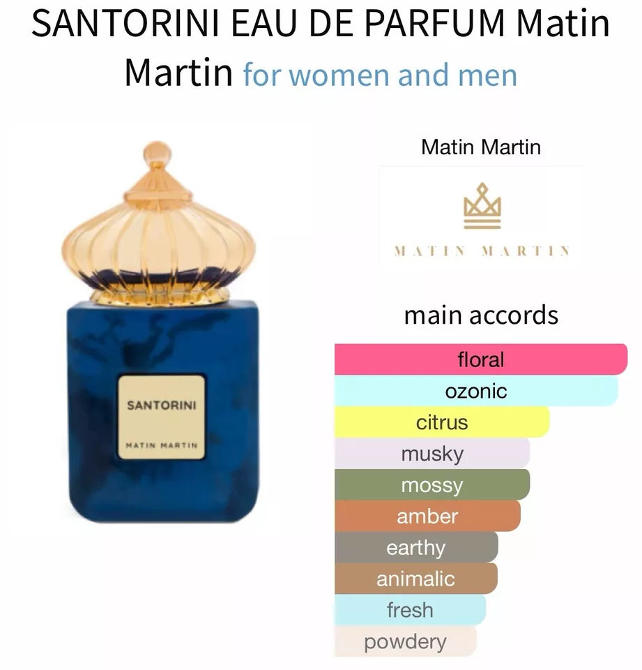 Santorini | Matin Martin | Eau De Parfum | 100ml Best Seller Fragrance For Men