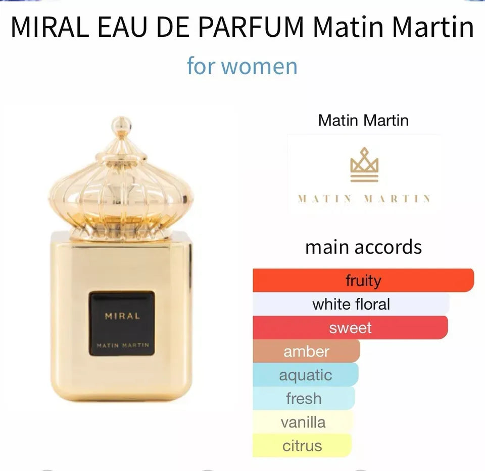 MIRAL Matin Martin EDP 100 ml A Scent For Women Of Freedom